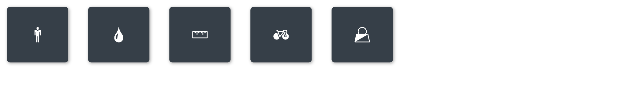 Metric category icons