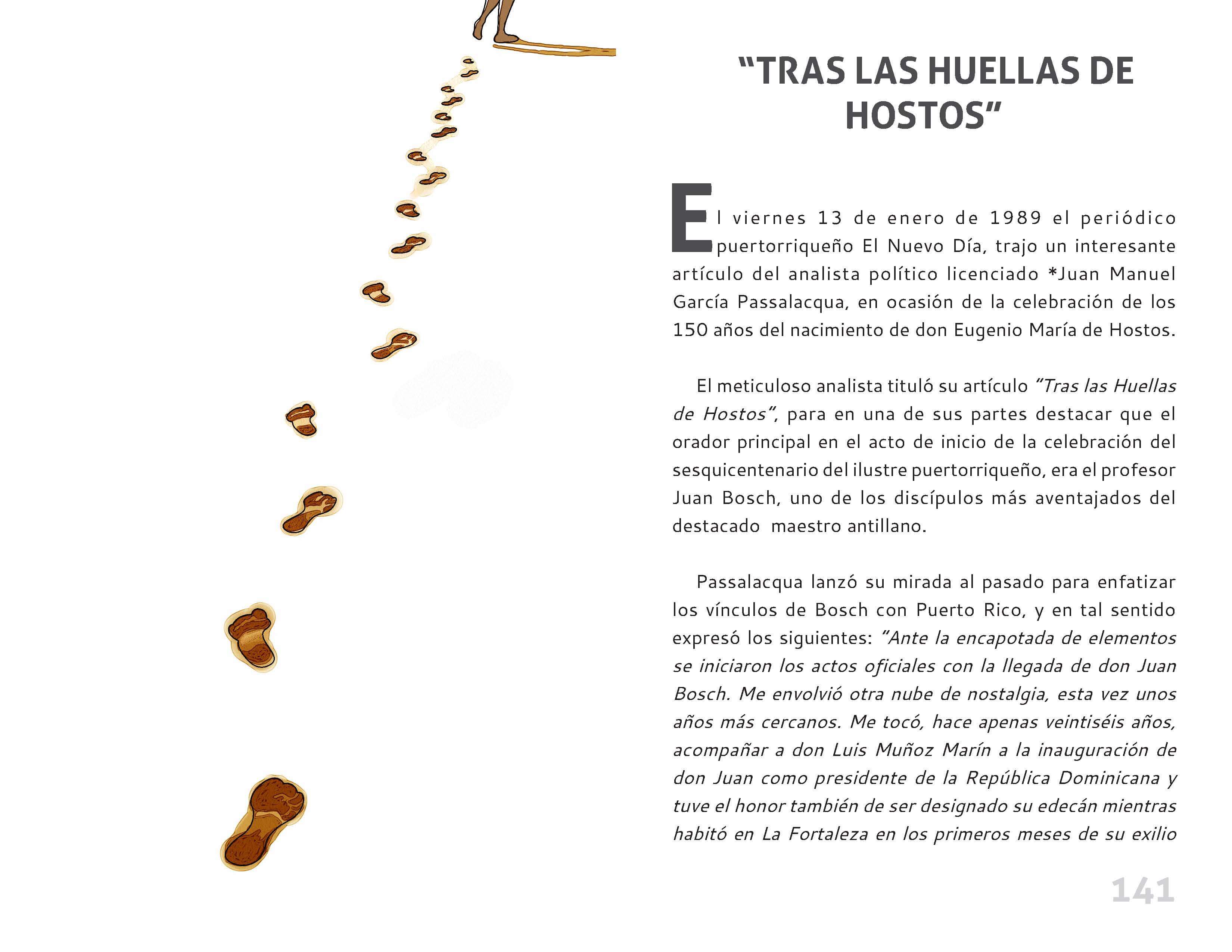 "Tras las huellas de Hostos"